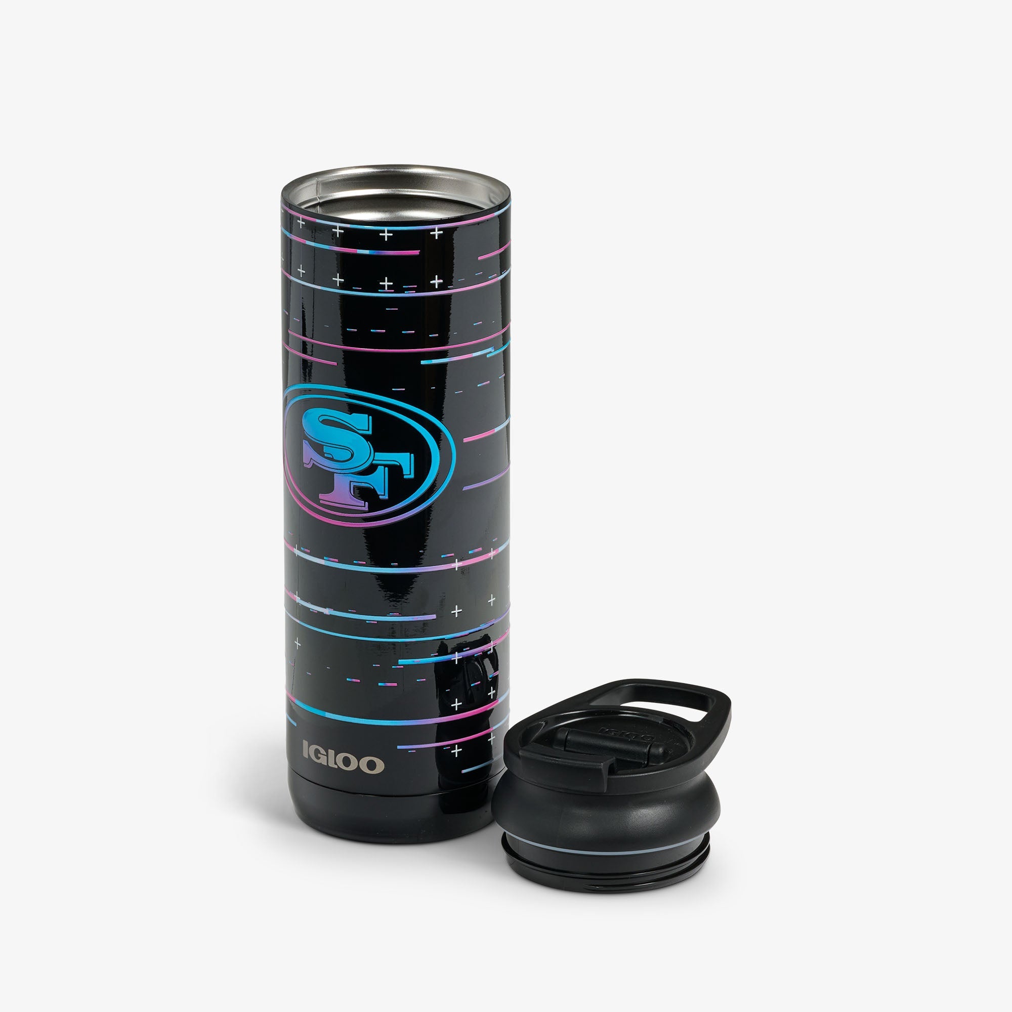 NFL Neon San Francisco 49ers 20 Oz Flip ‘n’ Sip Tumbler